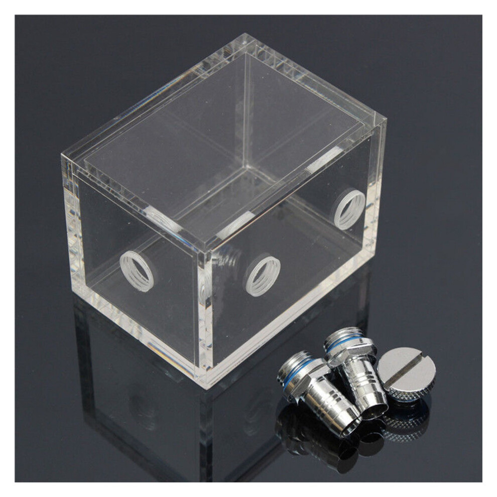Pc Water Radiator 2X New 200Ml Acrylic Water Tank Cooler Water Cooling Radiator Pc Cpu ...