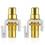 20-Pack RCA  Jack Insert Connector Socket Female Snap In Adapter Port Gold Plated Inline Coupler for Wall Plate 4