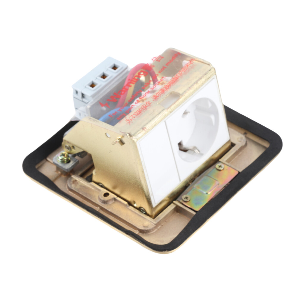 Dt-T01 Copper Arc Waterproof Floor Socket 120X120mm 4191393718606