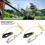 4 Peças Power Grip   Release, 17 Polegadas Downrigger Release Stacker Clipe Líder de Pesca com Clipes de Snap Longline 4