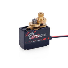 2X 17G 3.5KG Cyfrowe Serwo Metal Gear i Metalowe Ramię Serwa S0017M dla WPL C14 C24 MN D90 MN99S RC Car Upgrade Parts, 1