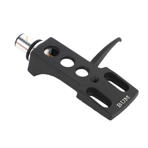 2X Black Turntable Headshell for Technics for Other Turntables 4 Pin Contacts Fit Phono Turntables Headshell 2