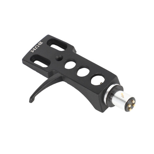 2X Black Turntable Headshell for Technics for Other Turntables 4 Pin Contacts Fit Phono Turntables Headshell 2