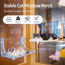 Large Cat Window Perch with Suction Cups - 49x29.5cm, Supports Up to 22.5kg