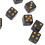 20PCS Black Plastic Dice 1.6cm for Board & Math Games Classroom Fun 5