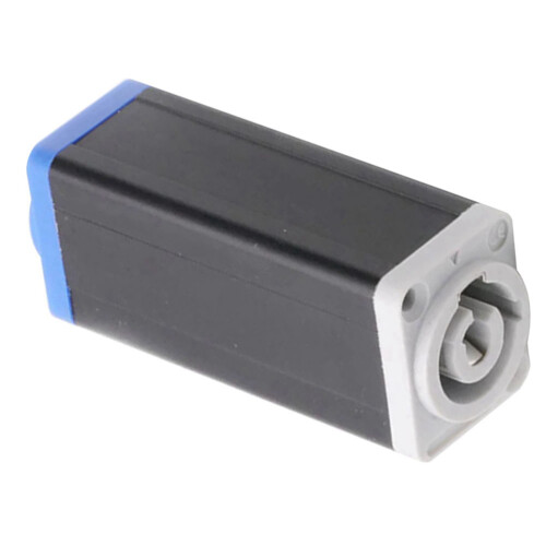 2X LED PowerCon AC Coupler Adapter Extender Connector High Quality Speakon Panel Mount Straight Adapter  to White 1