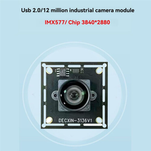 12MP IMX577 USB 2.0 Camera Module 100 Distortion-Free 4K/30fps Wide-Angle for Video Conferencing Face Recognition 1