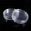 30 Pcs Small Round Transparent Plastic Coin Capsules Box 22mm 4