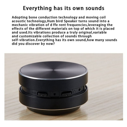 2X Portable Compatible Bone Conduction Speaker Stereo Sound, Speaker(Black) 2