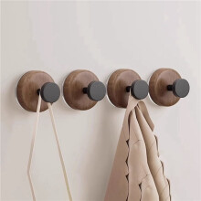 Percha para puerta de entrada, resistente, con ventosa para ventanas de vidrio, puertas y exteriores (paquete de 4)
