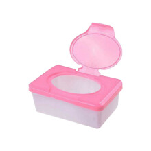 2X Caja de Papel de Seda Seca Y HúMeda Cuidado Toallitas para Bebés Servilleta Caja de Almacenamiento Contenedor