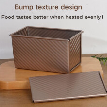 2 Pack Non-Stick Loaf Bread Pan with Lid, Carbon Steel Baking Pan for Homemade Bread, Toast, and Bakeware