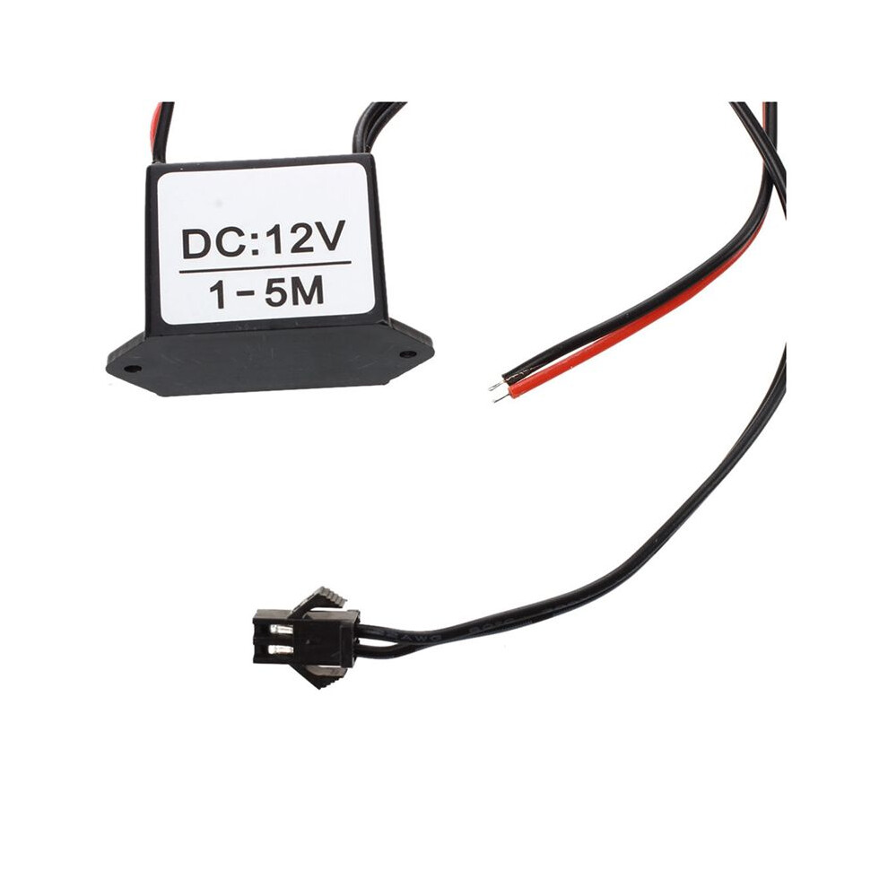 3X - Cable 12V El Wire Neon Glow Strip Driver Unit Inverter Red/Black/Light 6032129648331