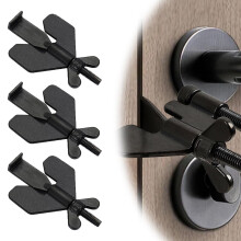 Travel Door Lock 3Pack AntiBurglary Portable Security for Hotel Apartment and Home Use