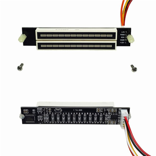 2X  Dual 12 Level Indicator VU Meter Stereo Amplifier Board Adjustable Light Speed Board with AGC Mode, DIY KITS 1