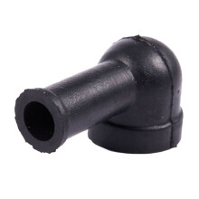 32 Pcs 15mm x 8mm Black Smoking Pipe Shaped PVC Battery Terminal Insulating Covers Boots