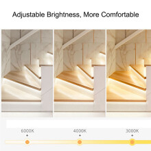 2X für Treppen Flexibler Streifen Innen LED Bewegungssensor 32 Kanäle Einstellbare Helligkeit  12V 24V Treppenlicht-Controller