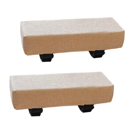 Beige Memory Foam Chair Armrest Pads with Ergonomic Support for Office Chair Replacement