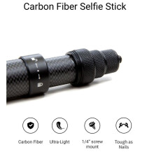 2X Vara de Selfie Invisível de Fibra de Carbono Ultralonga Ajustável Haste de ExtensãO para ONE X2 / ONE R / ONE X BastãO de Selfie