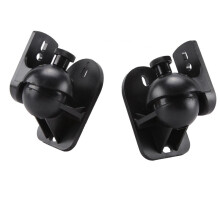 Universal Rotatable Speaker Wall Mount Stand Bracket 4 Pair Black