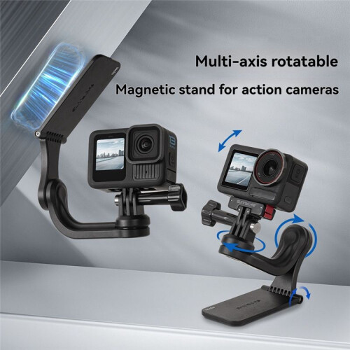 Multi-Axis Rotating Magnetic Bracket for Pocket3/Action5 Sports Camera for  X5 Accessories 2