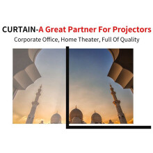 24X Portable Projector Screen for Home Theater Outdoor HD White Foldable Anti-Crease (100Inch)