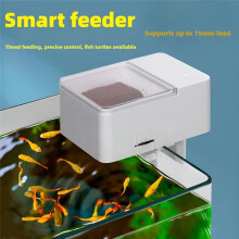 Automatic Fish Feeder/Intelligent Feeder,4-Speed Timer,Maximum Support for 12MM Fish Food,Suitable for Turtles,Fishes A