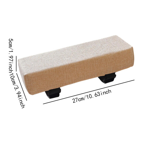 Beige Memory Foam Chair Armrest Pads with Ergonomic Support for Office Chair Replacement 1