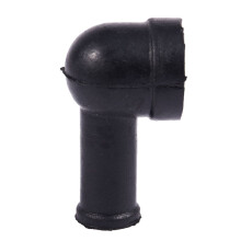 40 Pcs 15mm x 8mm Black Smoking Pipe Shaped PVC Battery Terminal Insulating Covers Boots