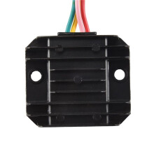 Motorcycle Voltage Regulator 4 Wires 4 Pins 12 Voltage Regulator Rectifier for 50-250CC Motorcycle Scooter Moped ATV (Black)