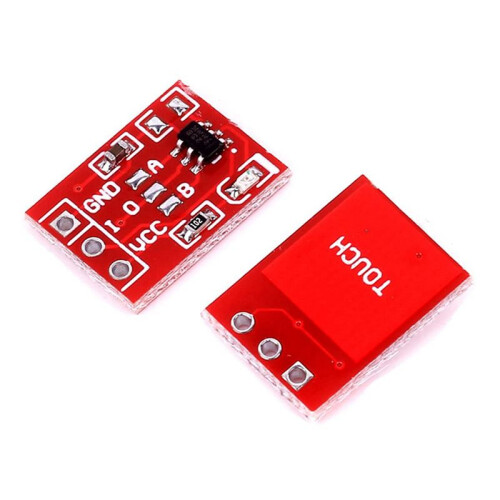300Pcs TTP223 Touch Key  Module Touching Button Capacitor Type Single Channel Self Locking Touch  Sensor 2