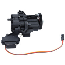 2 Speed Transmission Gearbox with Internal Gears and Servo for 1/10 RC Crawler TRX4 TRX6 Upgrade Parts