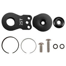 25T Steering Servo Arm Horn 3 Hole for RC Crawler Car Large Torque Digital Servo Upgrade Parts Black