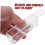 Office Stamp Storage Box 5 Pack Clear Plastic Organizer Container for Desk with Smooth Sliding Access 3