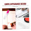 Office Stamp Storage Box 5 Pack Clear Plastic Organizer Container for Desk with Smooth Sliding Access 5