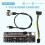 V014-MAX PCI-E Riser Card USB 3.0 Cable PCI Express 1X to 16X Extender PCIe Adapter for GPU BTC Mining 3