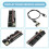 V014-MAX PCI-E Riser Card USB 3.0 Cable PCI Express 1X to 16X Extender PCIe Adapter for GPU BTC Mining 7