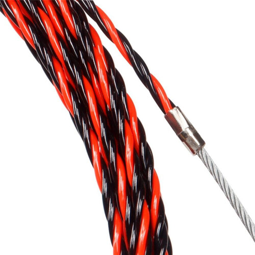 Electrical Threader Lead Tool 25M Cable Wire Guide Three-Strand Wall Threader Cable Stringer with Two Tighteners