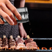 6 Delar Kryddblandare i Rostfritt Stål, Campingkryddkit med Reseväska, Salt- och Pepparkar för Salt, Socker, Torra Kryddor