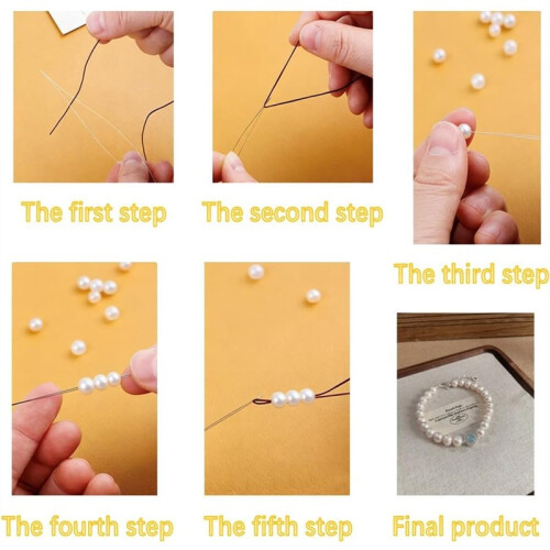 28 Pcs Beading Needles,  Eye Bead , 7 Sizes Beading for Beads Jewelry Making 2