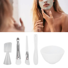 Skincare Mask DIY Kit – Household Mask Bowl & Spatula Non-slip Handle 250ml