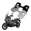 Motorcycle Thickened Stable  Lock Reinforcement Spacer  Closure  Shim for SYM ADXTG 400 Silver 3