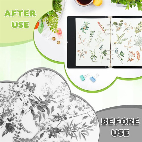 80 Sheets Blank Release Paper Pages for 6-Ring A5 Sticker Binder Organizer Double-Side Reusable Insert Refills 1