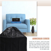 ArmlehnenbezüGe, 2 StüCke Armlehnenbezug, Ultradicker und Weicher PU Leder Stretch Armbezug für Liegen, Sofas, StüHle A