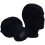 Polystyrene Black Foam Men Model Mannequin  Dummy Stand Shop Display Hat, 8 X BLACK 2