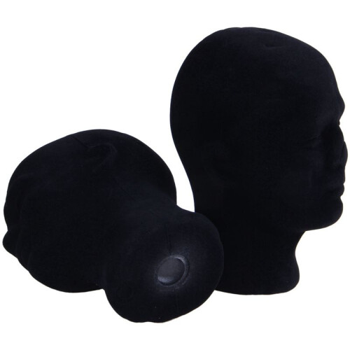 Polystyrene Black Foam Men Model Mannequin  Dummy Stand Shop Display Hat, 8 X BLACK 1