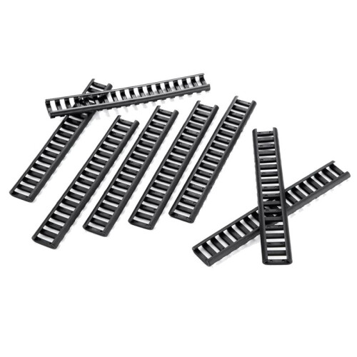 8 PCS Polymer Soft Easy Install Leiter, 18 SteckpläTze, Schwarz 1