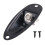 4X Black Boat Style 1/4inch Guitar Pickup Output Input Jack Plug Socket for Fd Strat Guitar 3