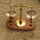 Retro  Balance Scale Model 1:12 Scale Vintage Decor per Collezionisti e Diorami 3