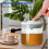 Vaso per  con Mestolo e Coperchio, Contenitore Ermetico Trasparente per  per La Cucina di Casa, Conserva per  e Sciroppo, Facile da 6